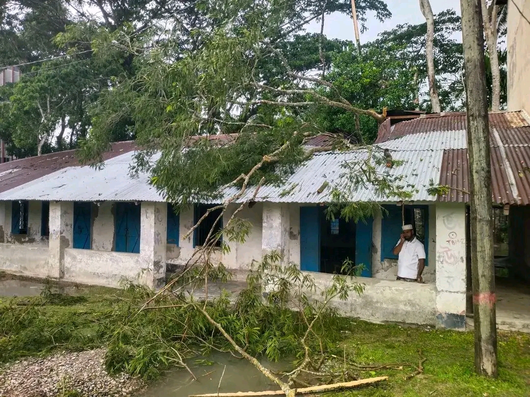 কালবৈশাখীতে রাজাপুরে বিদ্যালয়ের দুই শ্রেণিকক্ষ ক্ষতিগ্রস্ত, পাঠদান ব্যাহত হওয়ার শঙ্কা