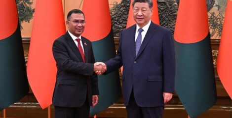 প্রধানমন্ত্রী তারেক রহমানের সঙ্গে চীনের প্রেসিডেন্টের সাক্ষাৎ