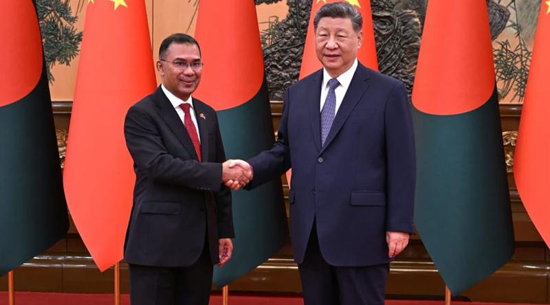 প্রধানমন্ত্রী তারেক রহমানের সঙ্গে চীনের প্রেসিডেন্টের সাক্ষাৎ