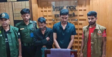 রাজাপুরে ইয়াবা-গাঁজা ও মাদক সেবনের সরঞ্জামসহ দুই মাদকসেবী আটক