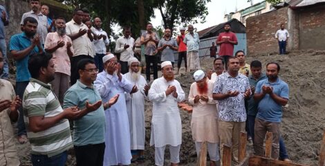 কুড়িগ্রাম জেলা পরিষদ সুপার মার্কেটের নতুন ভবনের ভিত্তিপ্রস্তর উদ্বোধন