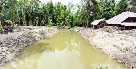রাজাপুরে খাল পুনঃখননে ফিরছে কৃষিজমির প্রাণ