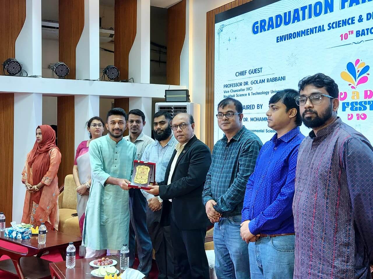 নোবিপ্রবিতে ইএসডিএম বিভাগের ১০ম ব্যাচের বিদায় সংবর্ধনা