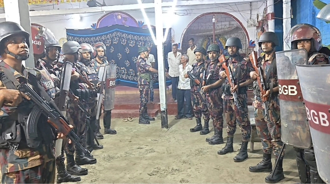 কুড়িগ্রামে দুর্গাপূজাকে ঘিরে বিজিবির বিশেষ নজরদারি